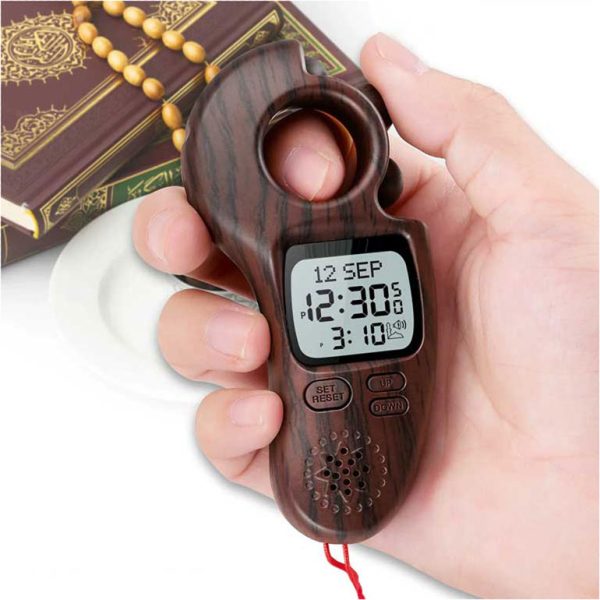 Digital tasbih with azan clock